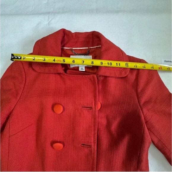 Banana Republic Red Double-Breasted Women's Jacket XS - Picture 7 of 12